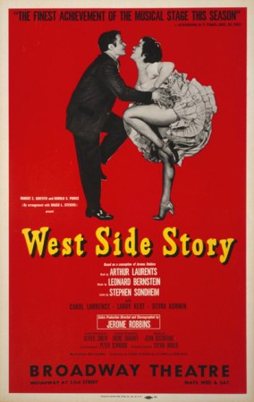 2. West Side Story (1961) - Natalie Woods protagoniza esta historia de amor cuando se relaciona con un chico de una pandilla rival.