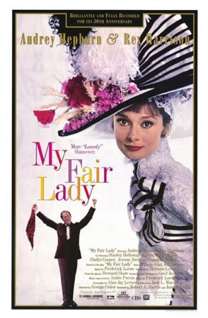 8. My Fair Lady (1964) - Un hombre se propone hacer de una vendedora de flores, una dama de alta sociedad. Con Audrey Hepburn.