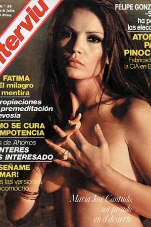 Maria José Cantudo es una actriz y vedette española que con su belleza y atrevimiento ha encendido la vida de millones de personas.