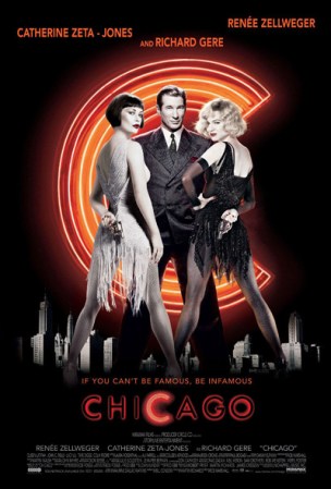 12. Chicago (2002) - Musical sobre mujeres asesinas con Renée Zellweger y Katherine Zeta-Jones.