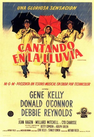 1. Singin´ in the Rain (1952) es considerada como la mejor película musical de todos los tiempos por el AFI. Una pareja de actores enfrenta el paso del cine mudo al musical.