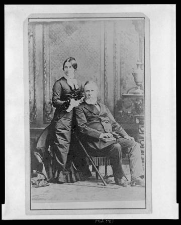 Presidente Hayes y su mujer, la Primera Dama Mrs. Rutherford B. Hayes