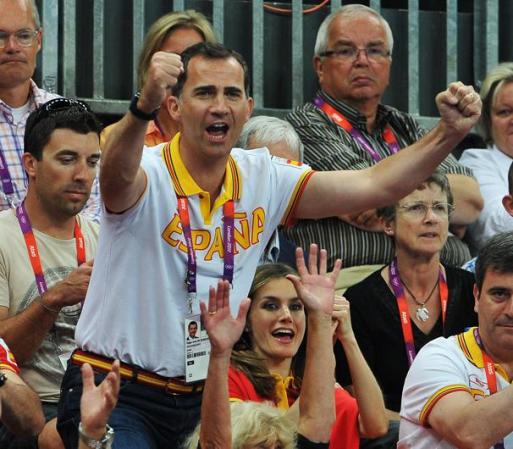 Felipe nunca dudó en apoyar a su equipo en voz alta.