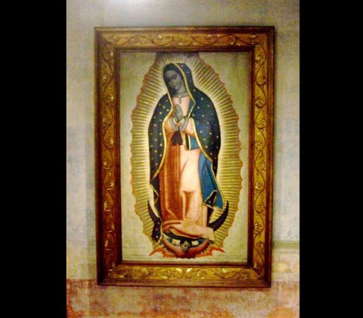 Como es de esperarse, una de las principales imágenes en la exhibición de este museo, es la Virgen de Guadalupe.