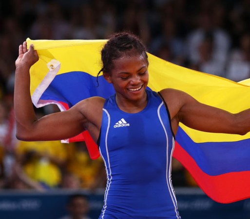Día 13: La colombiana Jackeline Rentería sube al podio con la medalla de bronce en lucha estilo libre división 55 kg.