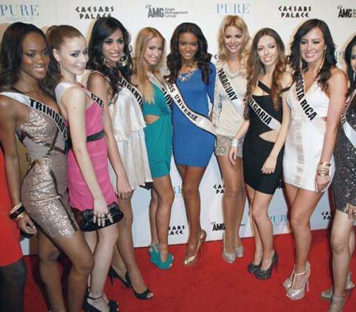 Las candidatas que más partidarios han logrado a través del público están Miss Puerto Rico, Miss Colombia y Miss México.