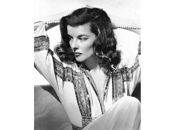 Katharine Hepburn, ganadora de cuatro premios Oscar, de joven.
