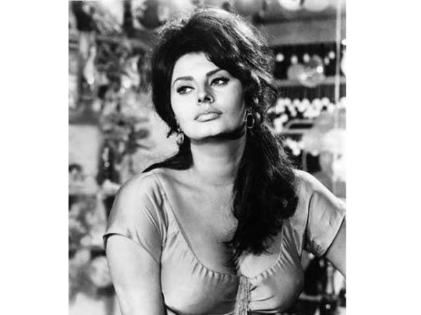 La diva italiana Sophia Loren, de joven.