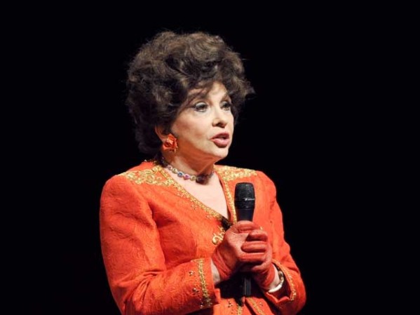 Gina Lollobrigida, ya mayor.