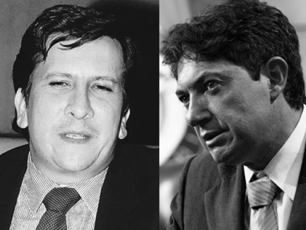 El exministro de Justicia Rodrigo Lara Bonilla (Foto de la izquierda) fue la primera "gran víctima" de Escobar (30 de abril, 1984). Luego vinieron otras.
