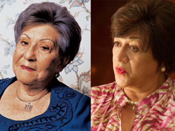 Doña Hermilda Gaviria, nombre real de la madre de Pablo Escobar (Foto de la izquierda), vive actualmente en El Poblado, barrio de Medellín.