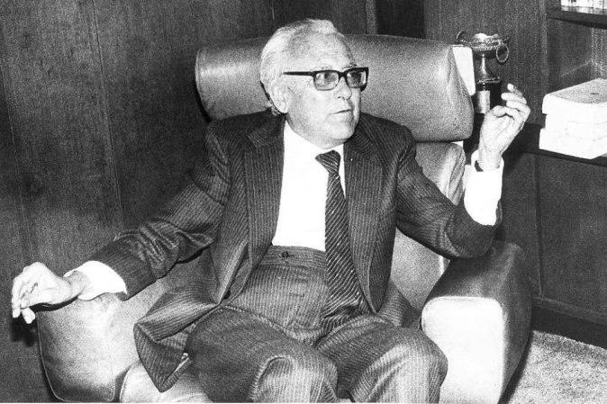 Don Guillermo Cano, director de "El Espectador", asesinado el 17 de diciembre de 1986 cuando salía de su periódico.