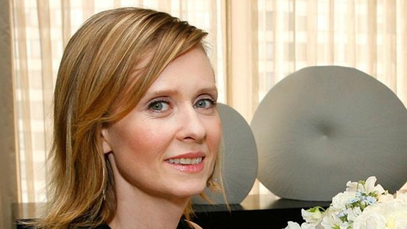 Cynthia Nixon, una de las cuatro protagonistas de la serie de TV y cine "Sex and the City".