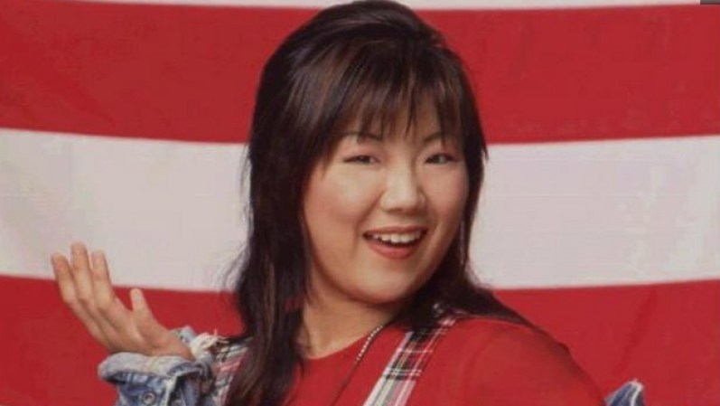 Margaret Cho, comediante abiertamente bisexual y luchadora de los derechos LGTB. Actualmente casada con Al Ridenour.