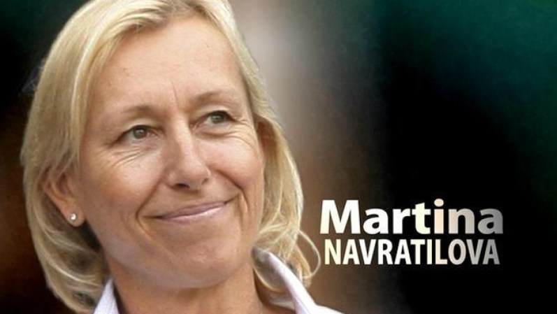 Martina Navratilova, la tenista checa, fue la número uno en su tiempo.