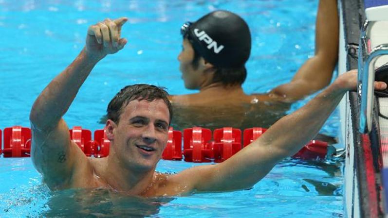Ryan Lochte ganador de la medalla de plata en 200 metros libres. Su madre es cubana.