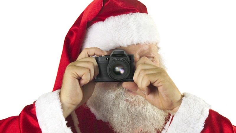 ¡Fotos navideñas como postales!