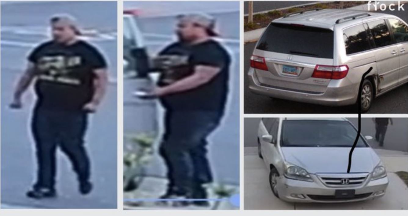 Authorities are looking for a man seen on security camera video in connection with an attack in Calabasas.