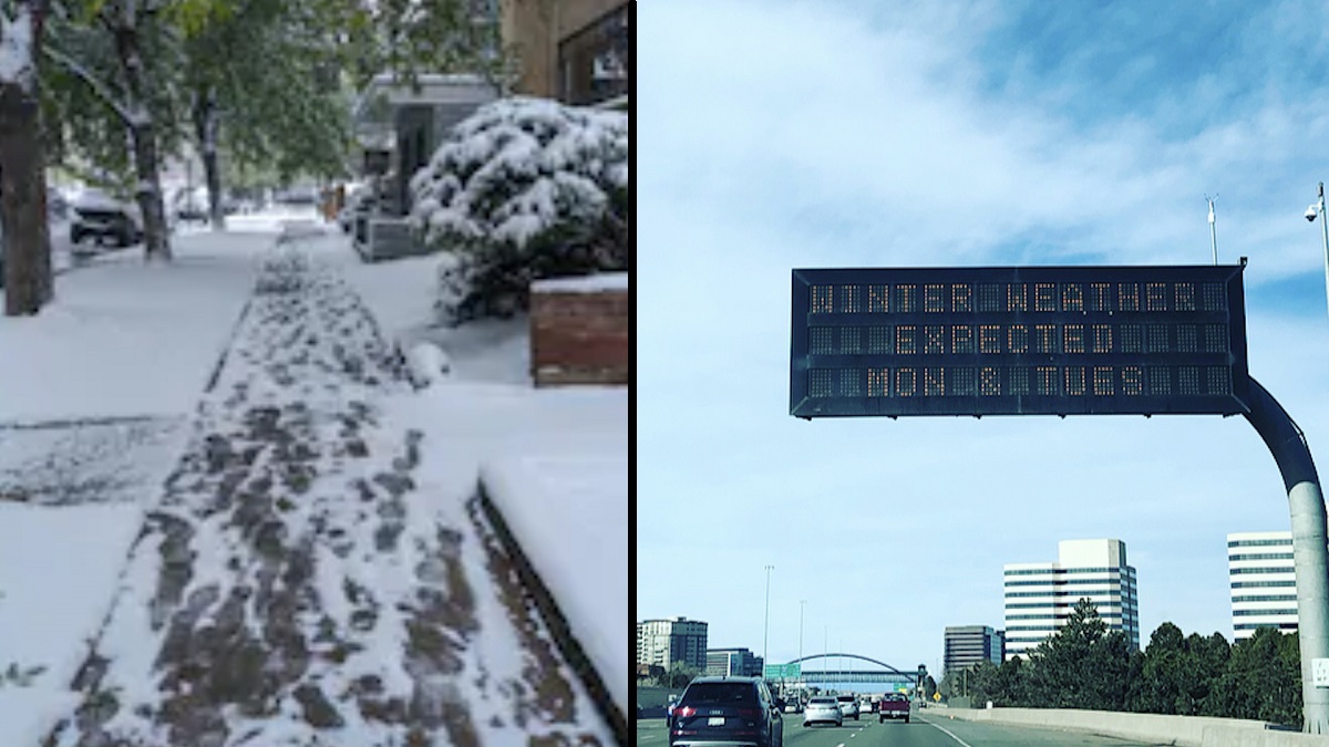 Nieve y frío en Colorado para empezar esta semana