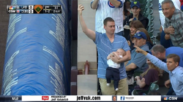 cubs fan catch