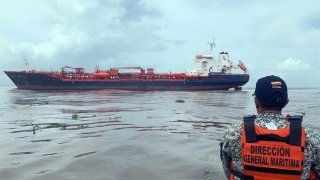Fotografía cedida por la capitanía del Puerto de Barranquilla.