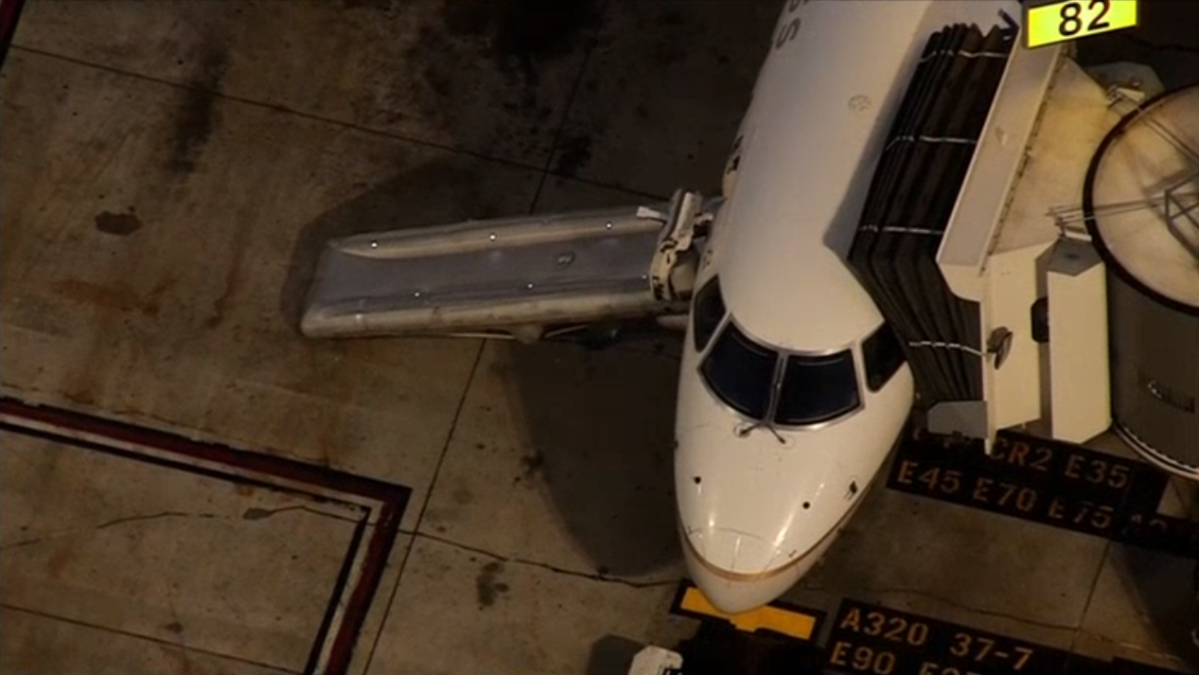 Man arrested after jumping from a plane at LAX