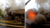 En video: explota una tienda mientras bomberos batallaban las llamas