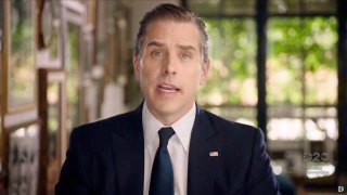 En esta captura de pantalla de la transmisión en vivo del DNCC de la Convención Nacional Demócrata de 2020, Hunter Biden.