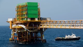 El incendio ocurrió en una plataforma de Pemex frente a las costas de Campeche (foto de archivo).