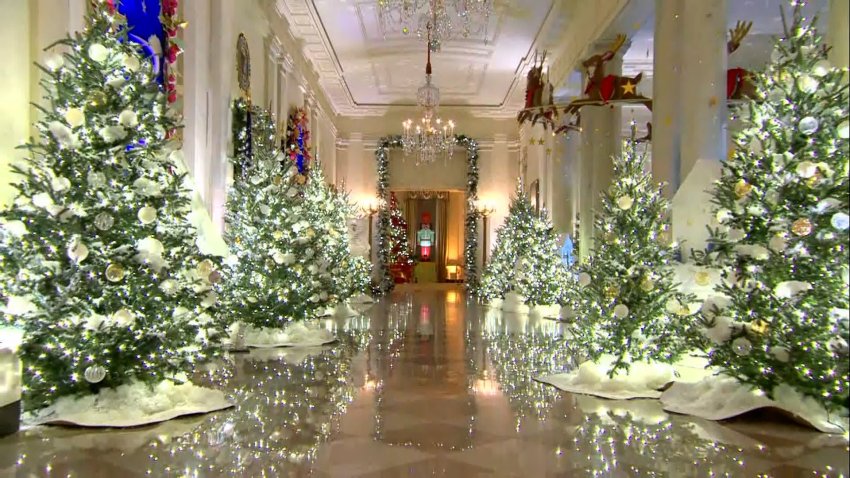 The White House with Holiday decorations