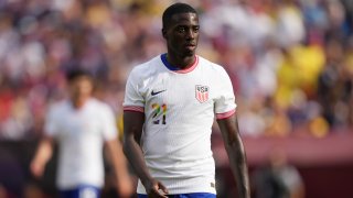 Tim Weah, de la selección de fútbol de Estados Unidos.