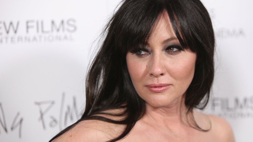 Shannen Doherty arrives at the Los Angeles premiere of "Burning Palms" held at ArcLight Cinemas on January 12, 2011 in Hollywood, California.