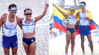 Los atletas Daniel Pintado y Glenda Morejon ganaron la medalla de plata en relevos mixtos de marcha atlético en los Juegos Olímpicos de París 2024.