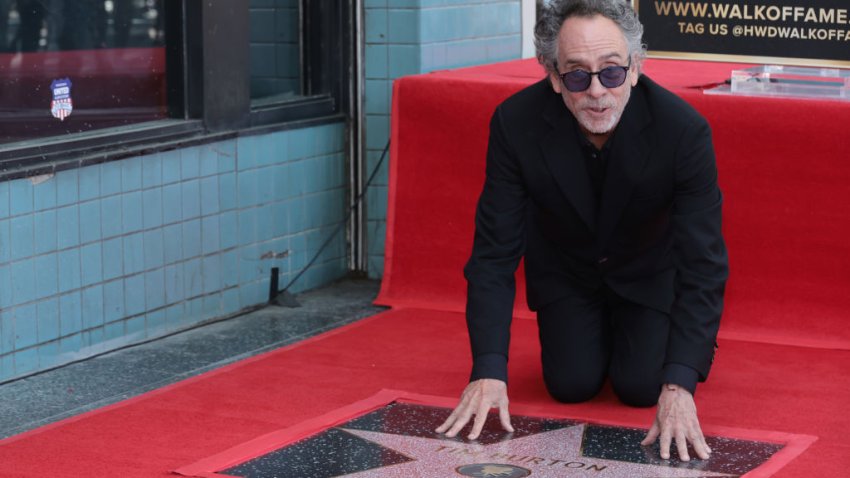 HOLLYWOOD, CALIFORNIA – SEPTEMBER 03: Tim Burton attends his ceremony for a star on Hollywood Walk of Fame on September 03, 2024 in Hollywood, California. (Photo by Amy Sussman/Getty Images)