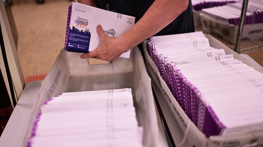 DENVER, CO – JUNE 25 : An election official is sorting mailed ballots at Denver Elections Divisionin Denver, Colorado on Tuesday, June 25, 2024. (Photo by Hyoung Chang/The Denver Post)