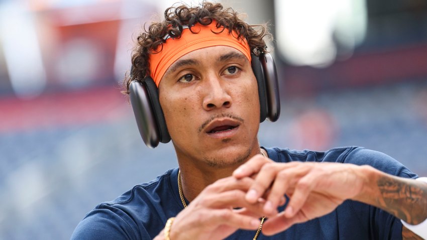 DENVER, CO – AUGUST 18: Josh Reynolds #11 of the Denver Broncos warms up prior to an NFL football game against the Green Bay Packers at Empower Field at Mile High on August 18, 2024 in Denver, CO. (Photo by Perry Knotts/Getty Images)