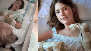 Annabelle Carlson, de 15 años, fue atacada por dos tiburones el 6 de agosto mientras buceaba con su familia en la costa de Belice, lo que le provocó daños en las manos y la pérdida de la pierna.