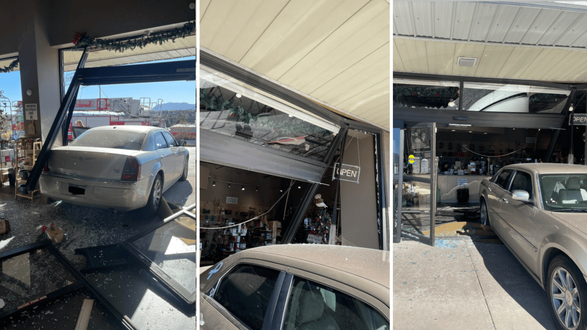 Automóvil se estrella contra la fachada de un negocio en Colorado ...