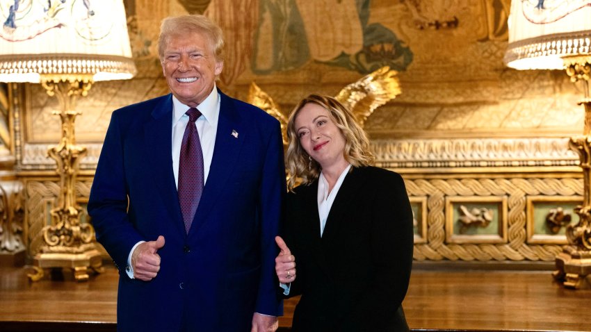 Donald Trump y Giorgia Meloni