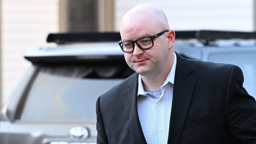 GEORGETOWN, COLORADO – APRIL 15: Former Clear Creek County Sheriff’s Deputy Andrew Buen arrives to Clear Creek County Courthouse in Georgetown, Colorado on April 15, 2024. The jury trial began Monday for the former Clear Creek County Sheriff’s Deputy, who is being charged with second-degree murder, reckless endangerment and official misconduct in the death of 22-year-old Christian Glass after Glass called 911 for help in 2022. (Photo by  RJ Sangosti/MediaNews Group/The Denver Post via Getty Images)