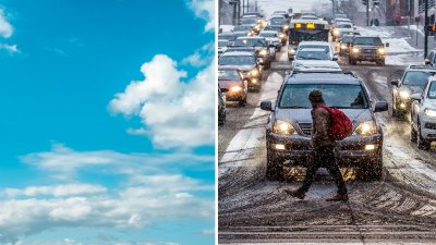 Día soleado antes de la llegada de un frente frío que traerá lluvia, nieve y un marcado descenso en las temperaturas