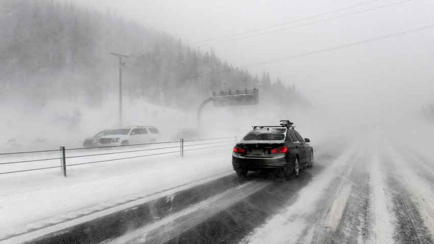 SILVERTHORNE, CO – FEBRUARY 6: White out conditions, blowing snow and icy roads made for treacherous driving conditions along I-70 on February 6, 2020 near Silverthorne, Colorado. Up to 2ft of snow is forecast in the mountains and driving conditions over both Loveland Pass and Vail Pass  and along I-70 are treacherous. Conditions are expected to deteriorate over night.  Closures were near Eisenhower Tunnel, Vail Pass and Loveland Pass.  (Photo by Helen H. Richardson/MediaNews Group/The Denver Post via Getty Images)
