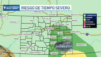 Durante la tarde se esperan tormentas, algunas fuertes con relámpagos, granizo y vientos intensos