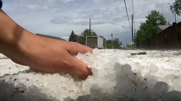Sorprendidos por tormenta de granizo