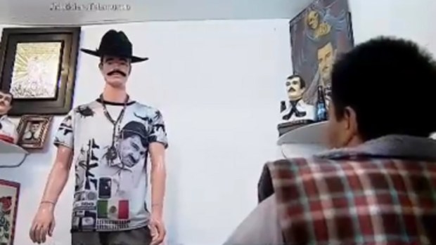 Visten a Jesús Malverde como “El Chapo” Guzmán