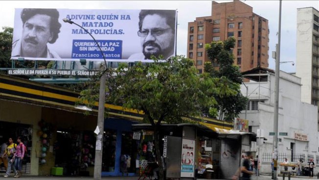 Valla de Pablo Escobar prende polémica